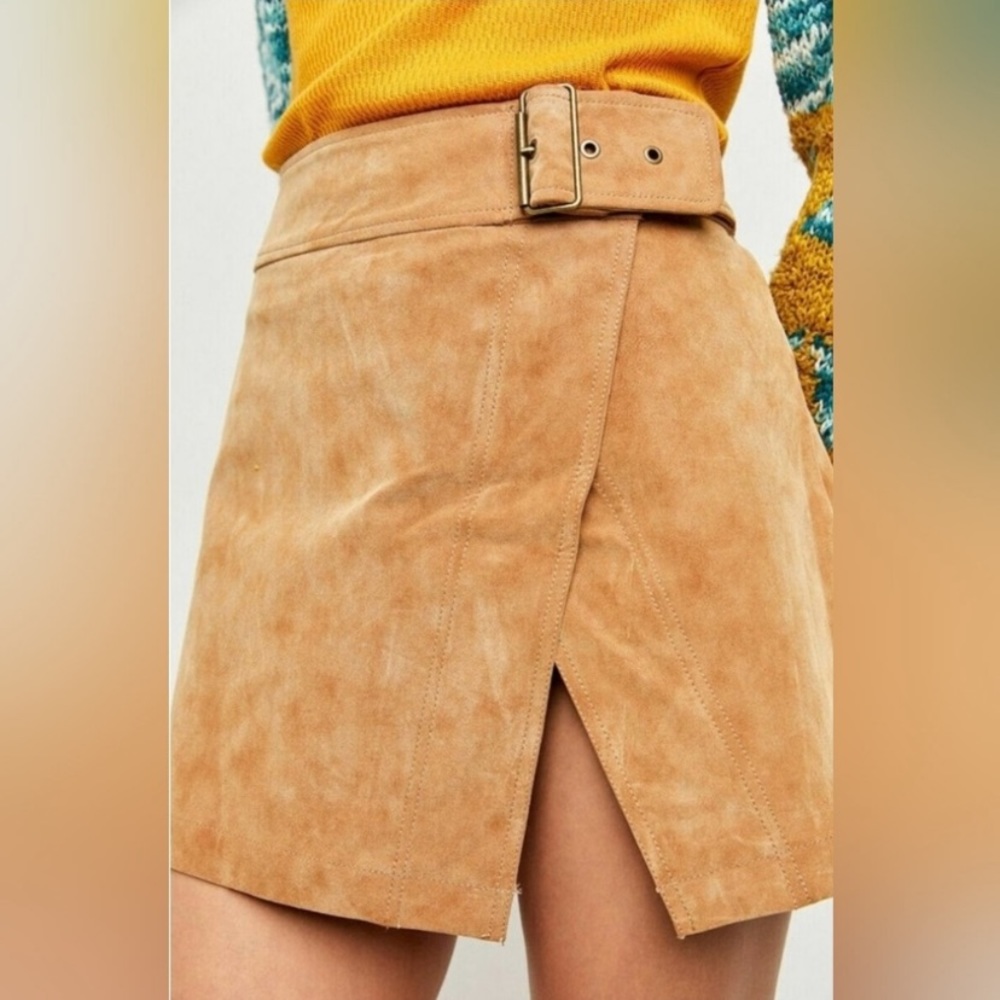 Free People Ari Faux Suede Mini Skirt